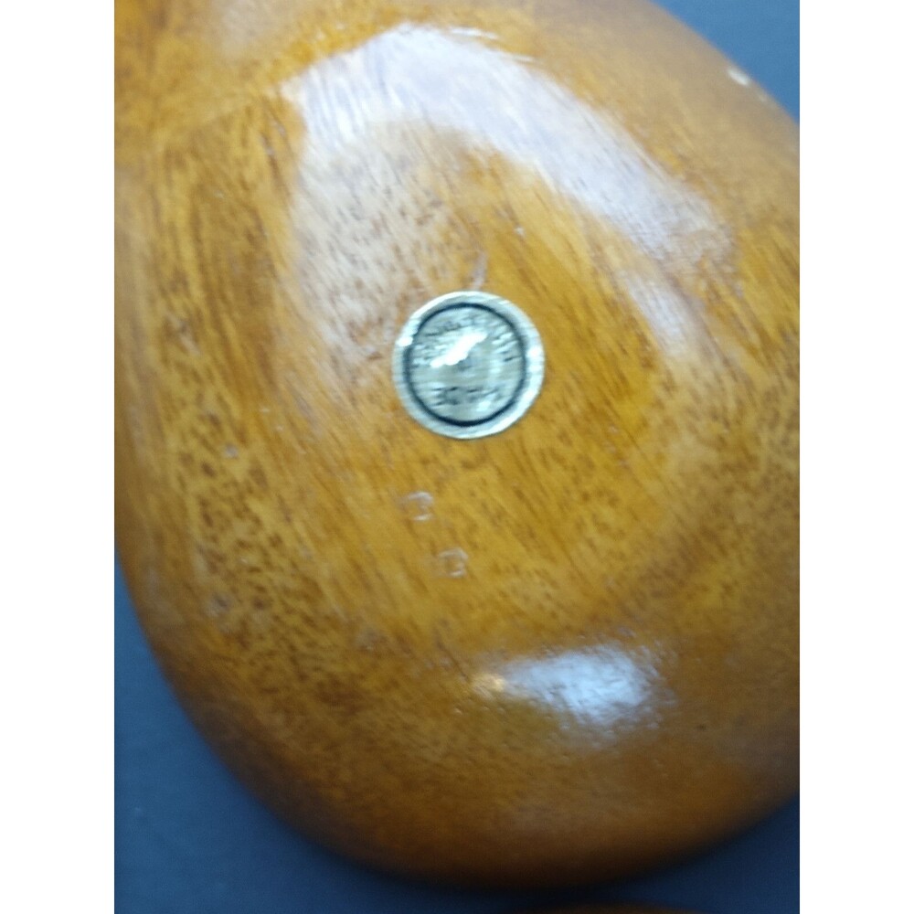 Vintage Wood Bowl Set Pod and Pineapple Shape w Spoon Phillipines MCM Alii Woods - Picture 9 of 12